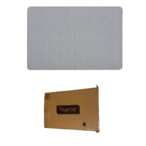 3' x 2' Bulletin Board Fabric Frameless Light Blue Oval 7683BE Quartet $150 New